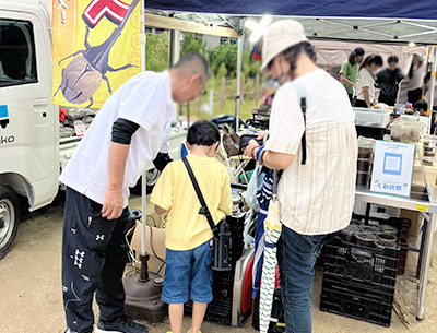 くわ次郎様 出店の様子